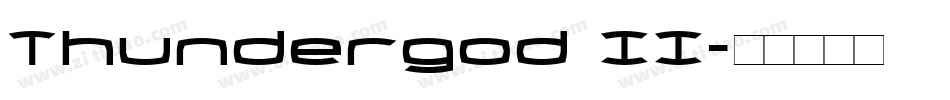 Thundergod II字体转换